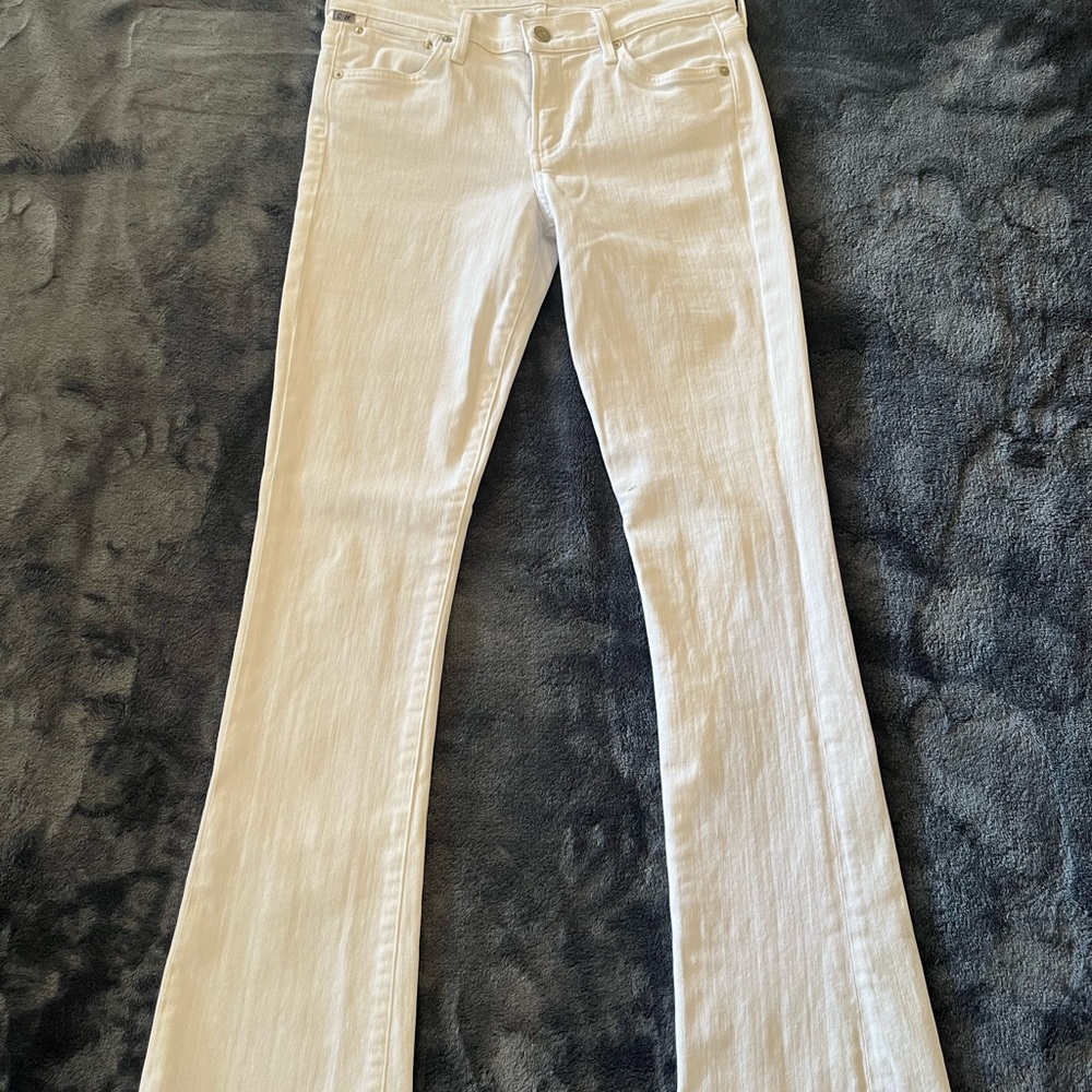 CITIZENS of HUMANITY White Emmanuelle slim boot jeans